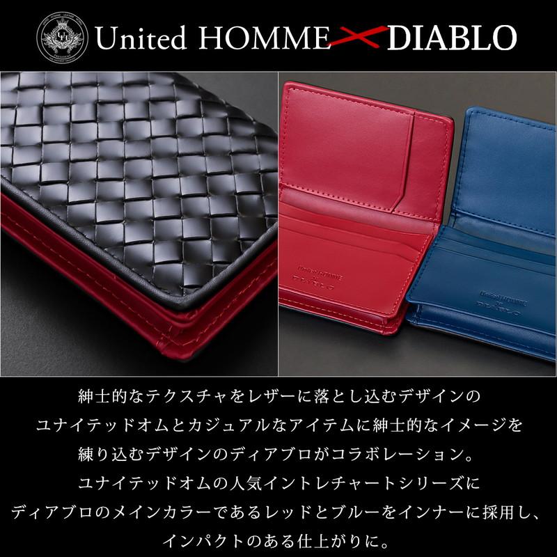 DIABLO 名刺入れ メンズ カードケース 革 レザー 大容量 カードが