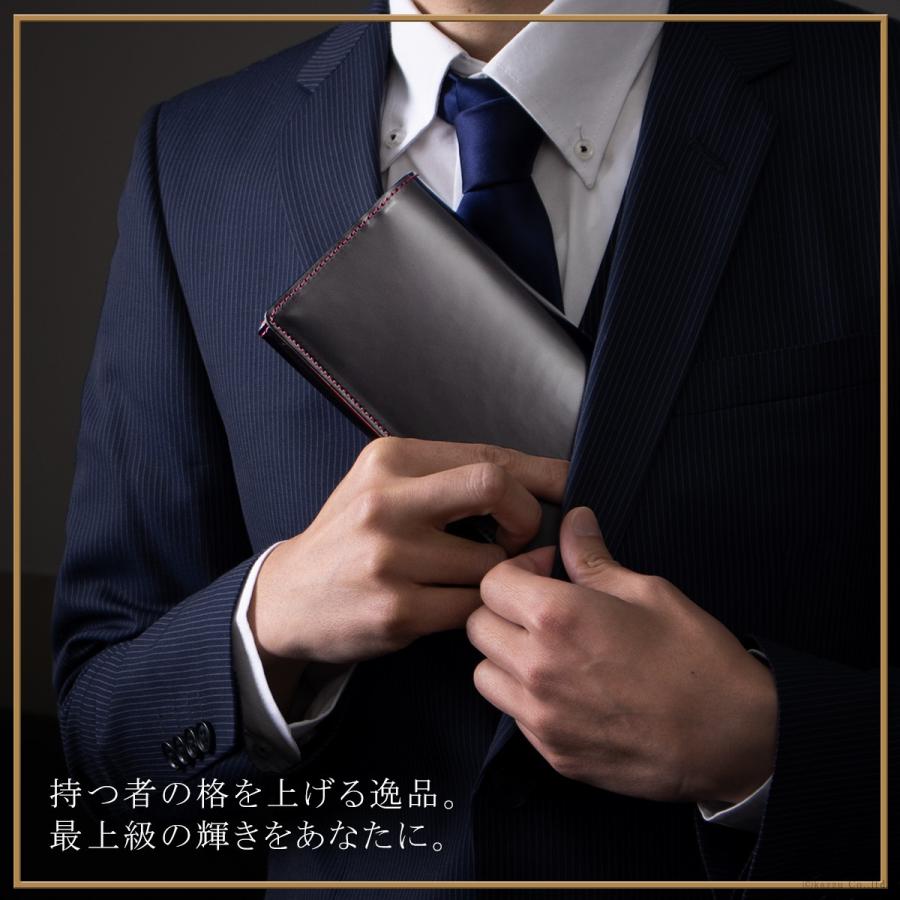 長財布 メンズ 二つ折り 本革 カード入れ 大容量 小銭入れ 札入れ コードバン 栃木レザー フラップ かぶせ ブランド EL-DIABLO エルディアブロ EL-C-3140 長財布 メンズ コードバン 栃木レザー フラップ ブランド EL DIABLO