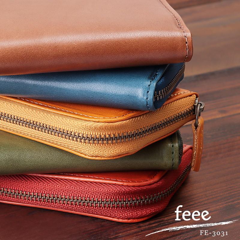 feee 折り財布 メンズ 本革 ミニ コンパクト 小銭入れ コインケース