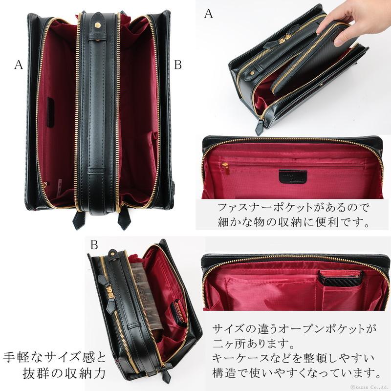 DIABLO セカンドバッグ メンズ ハンドバッグ ダブルファスナー