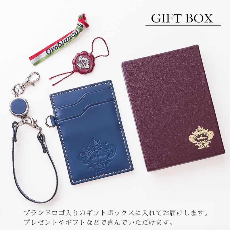 Orobianco（オロビアンコ） パスケース 定期入れ メンズ リアルレザー