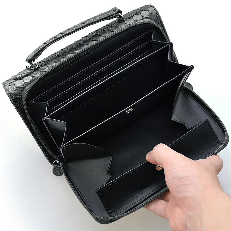 セカンドバッグ メンズ クラッチバッグ パイソンレザー レザー セカンドバッグ メンズ クラッチバッグ パイソンレザー レザー