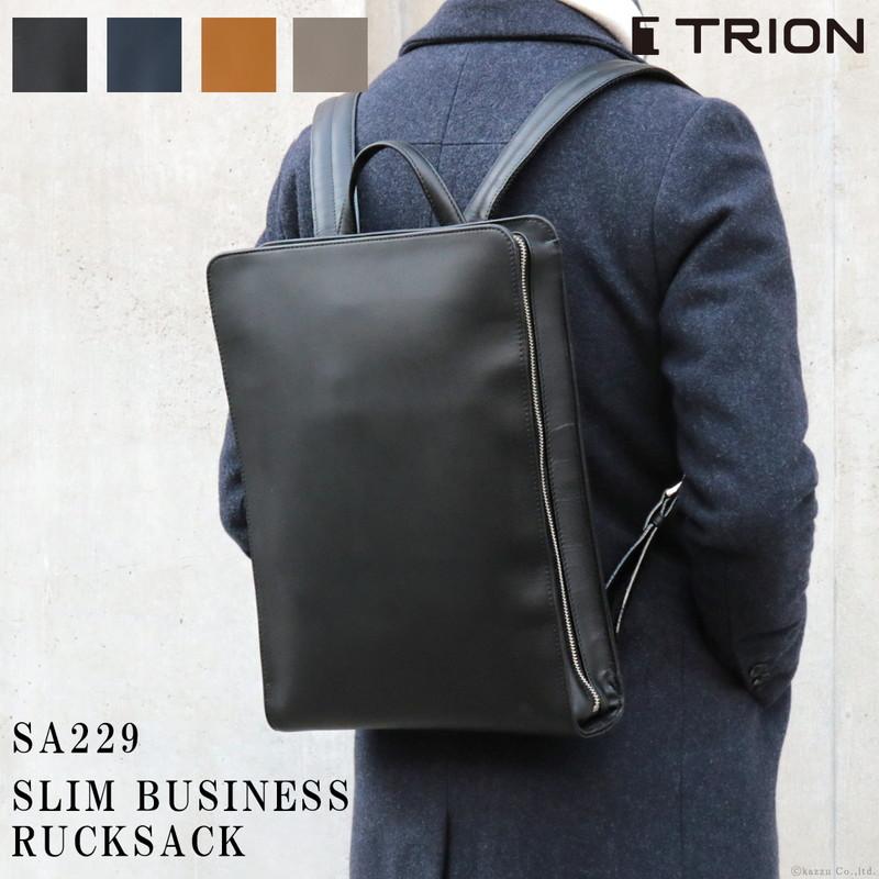 ビジネスリュック メンズ リュックサック 通勤 ビジネスバッグ 薄マチ 本革 グラブレザー サイズ Trion Sa229 Trion Sa229 バッグ 財布 El Diablo 通販 Yahoo ショッピング