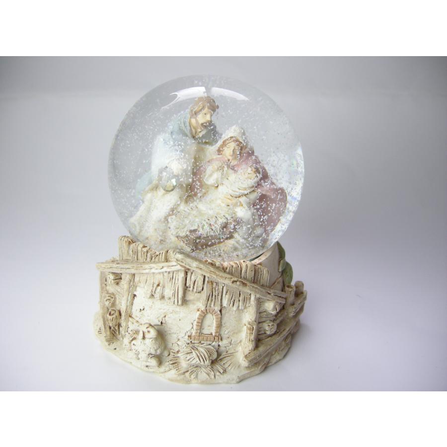 キリスト誕生のシーン プレゼピオのスノードーム キリストを抱っこ