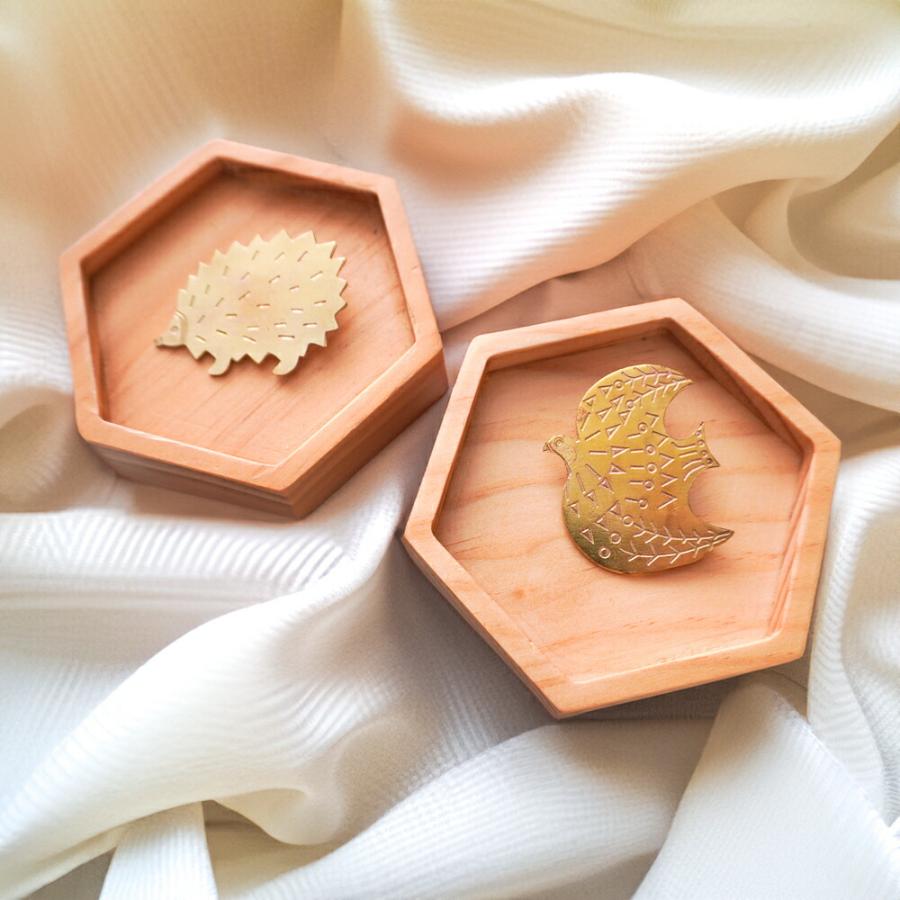 松尾ミユキ 真鍮ブローチ｜Matsuo Miyuki Brass Brooch バッジ バッチ