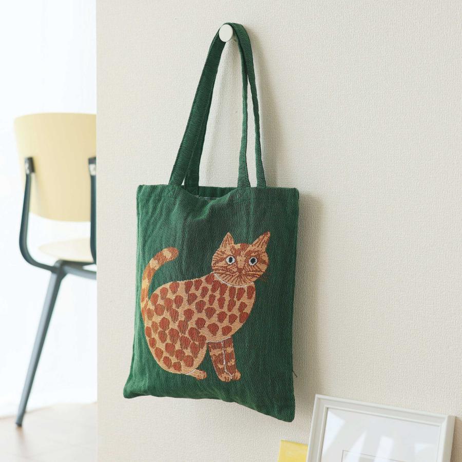 松尾ミユキ レクタングル トートバッグ｜rectangle tote bag 猫 鳥