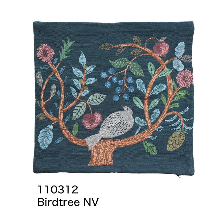 新品　松尾ミユキ　クッションカバー　フォレスト　45×45cm　バード　鳥　とり 松尾ミユキ クッションカバー（Birdtree）｜Cushion cover 45