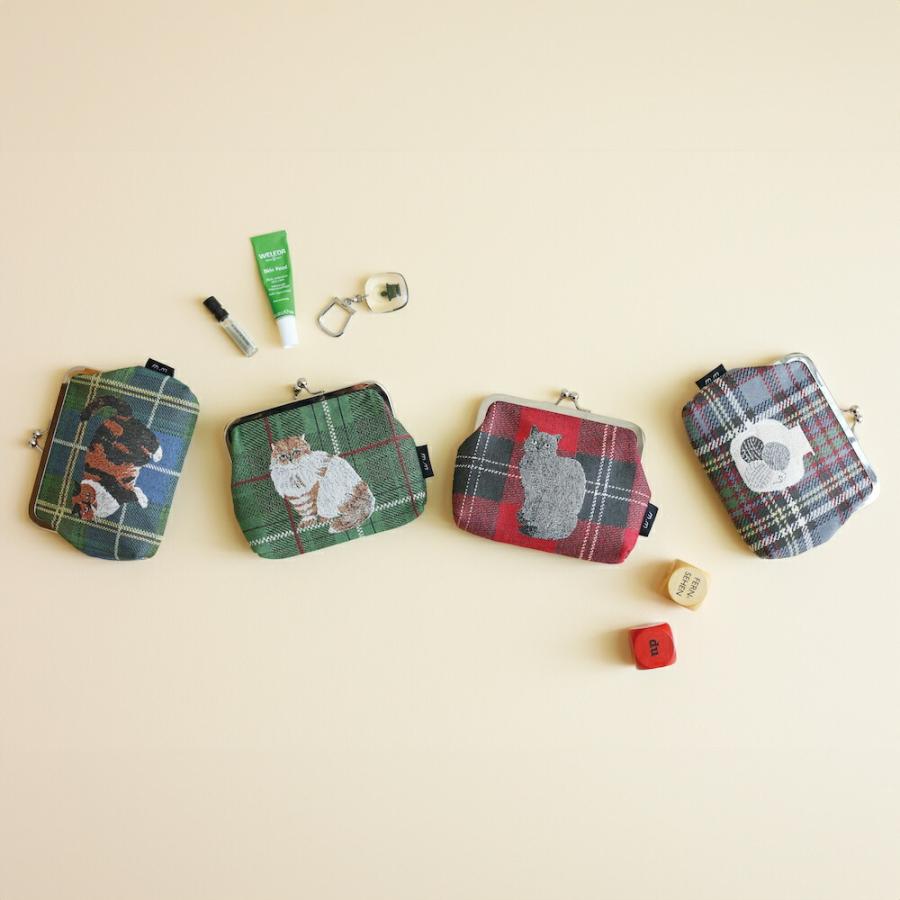 松尾ミユキ がま口ポーチ（チェック柄）｜Mini Purse ミニポーチ