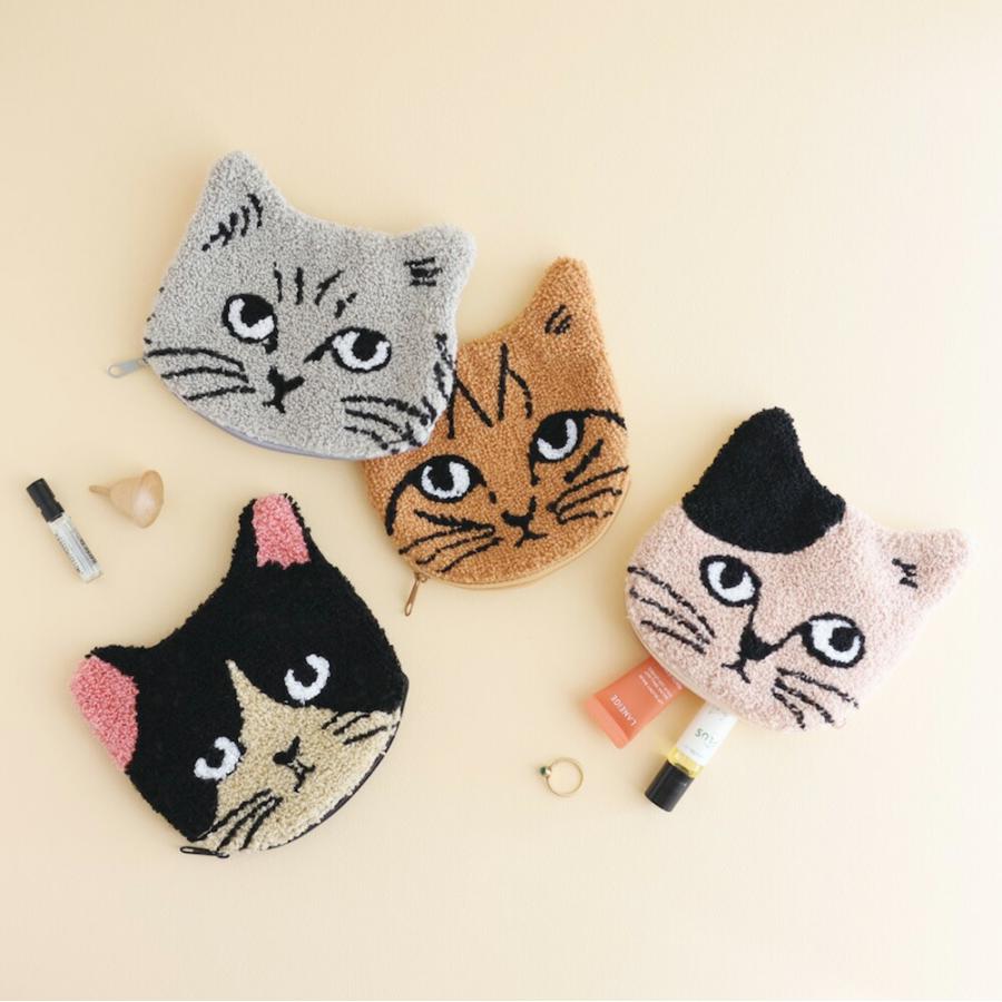 松尾ミユキ モコ ポーチ｜cat moco pouch 小物入れ ケース メイク