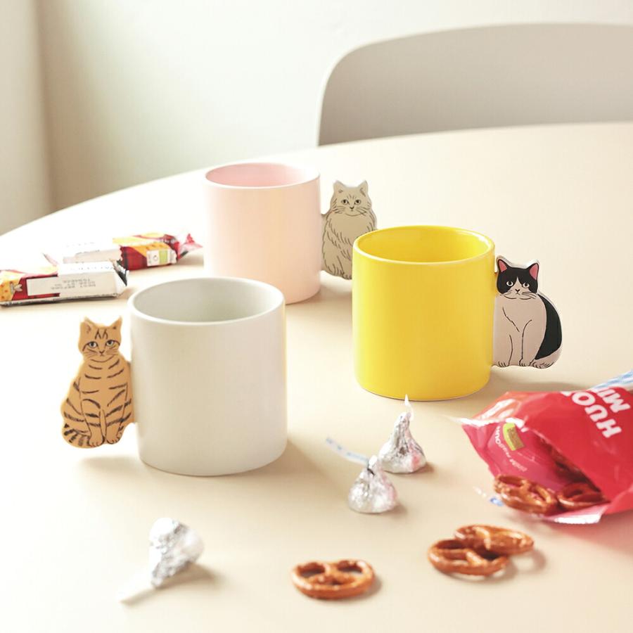 松尾ミユキ マグカップ Cat handle mug コップ 湯呑み 飲み物 お皿