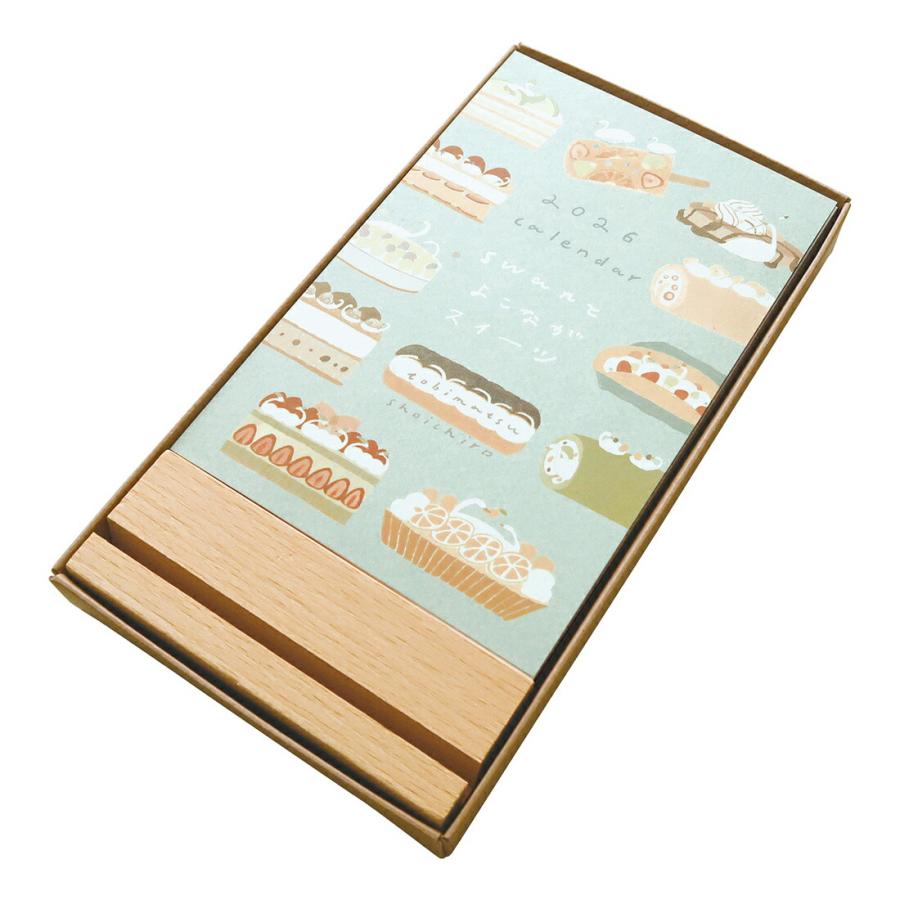 MATOKA（マトカ） MATOKA 2026年 卓上カレンダー 木製スタンドタイプ