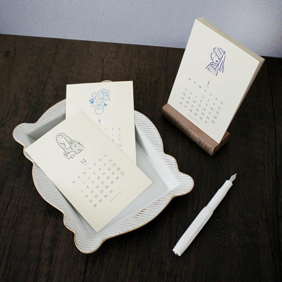 MATOKA（マトカ） MATOKA 2026年 卓上カレンダー 木製スタンドタイプ