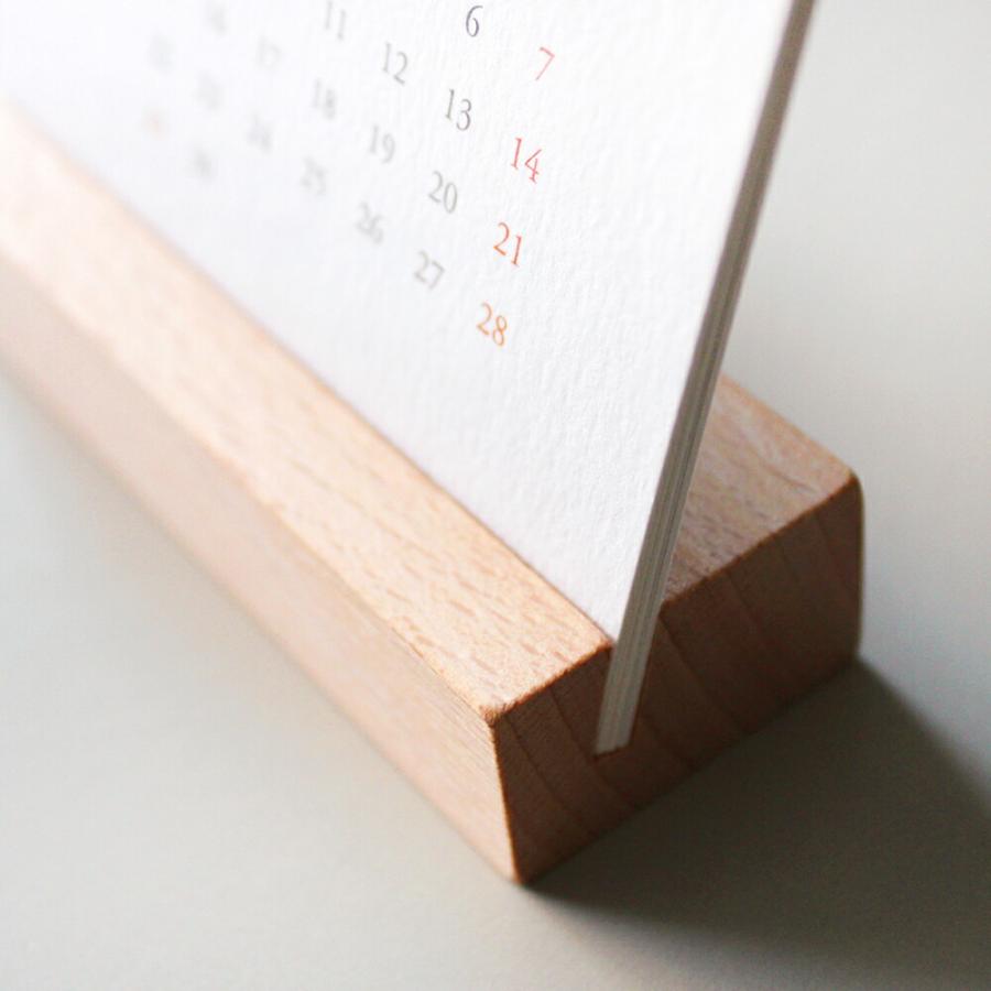 MATOKA（マトカ） MATOKA 2026年 卓上カレンダー 木製スタンドタイプ
