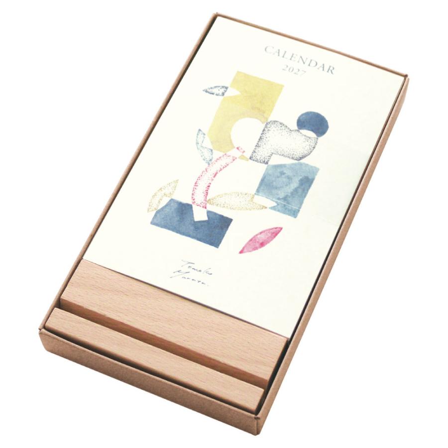 MATOKA（マトカ） 2027年 卓上カレンダー 木製スタンドタイプ（月曜