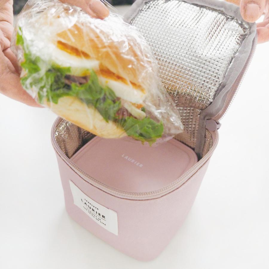 ローリエ 保冷 保温 スクエア ランチバッグ｜コンパクト お弁当 ピクニック 行楽 保冷バッグ 保温バッグ 四角 キューブ 遠足 おしゃれ｜el-market｜02