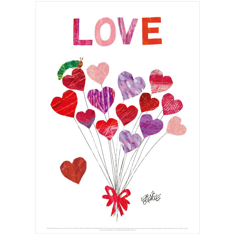 ERIC CARLE エリック・カール B4サイズ・ポスター『Heart Balloon/ はらぺこあおむし』｜インテリア（Yahoo!・EL COMMUN ONLINE SHOP）