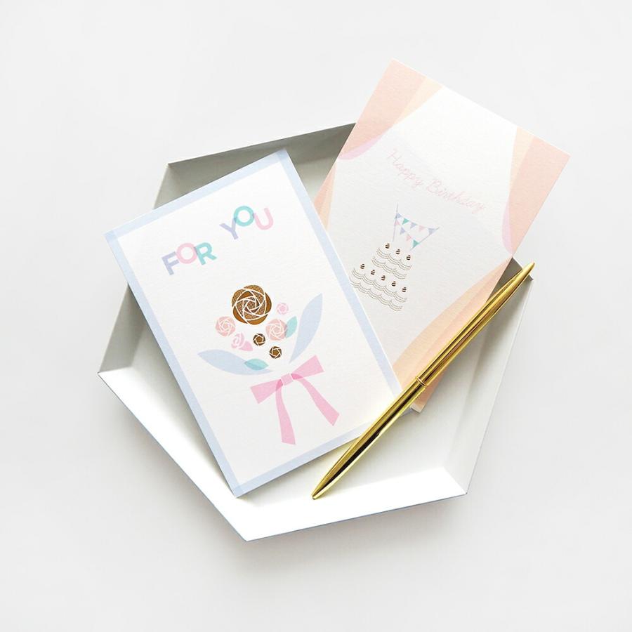 MATOKA CONFIT コンフィ 箔押しポストカード｜誕生日カード