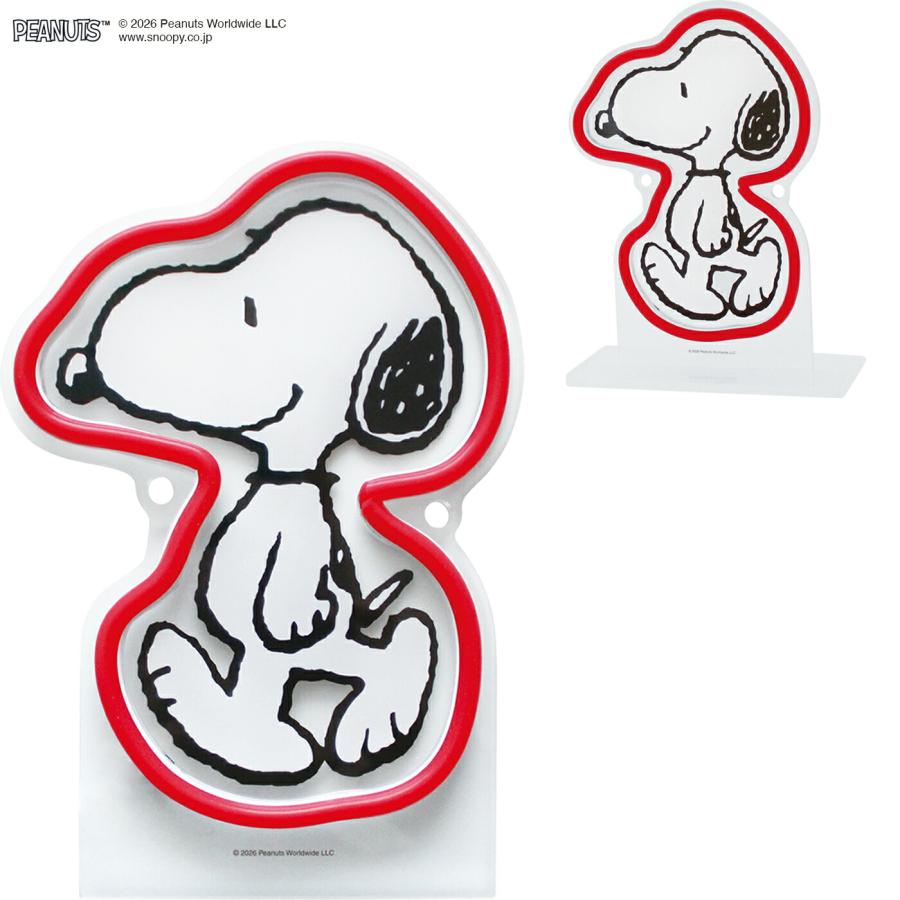 PEANUTS PEANUTS NEON LIGHT（Snoopy Mini）｜スヌーピー ウッド
