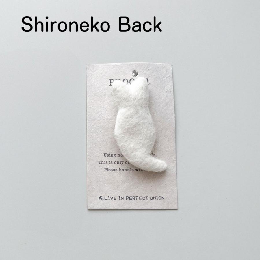 FELT（フェルト） フェルトブローチ Cat Back｜ FELT BROOCH