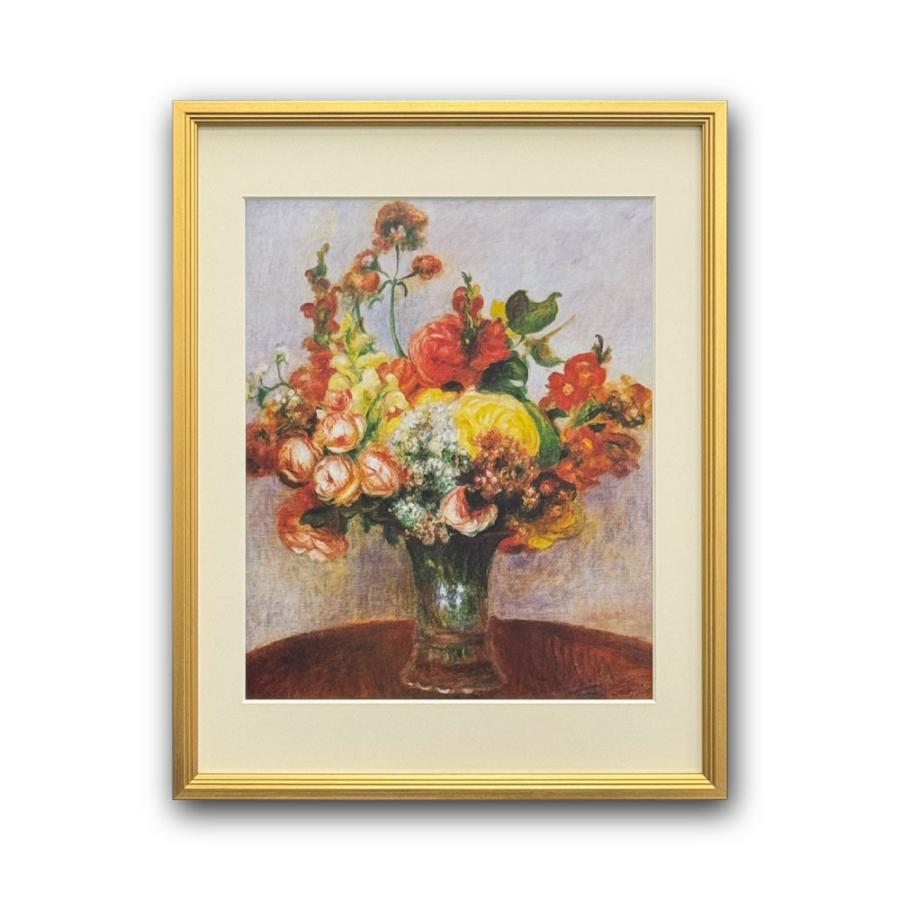 Raffinart】ピエール＝オーギュスト・ルノワール 「花瓶の中の花