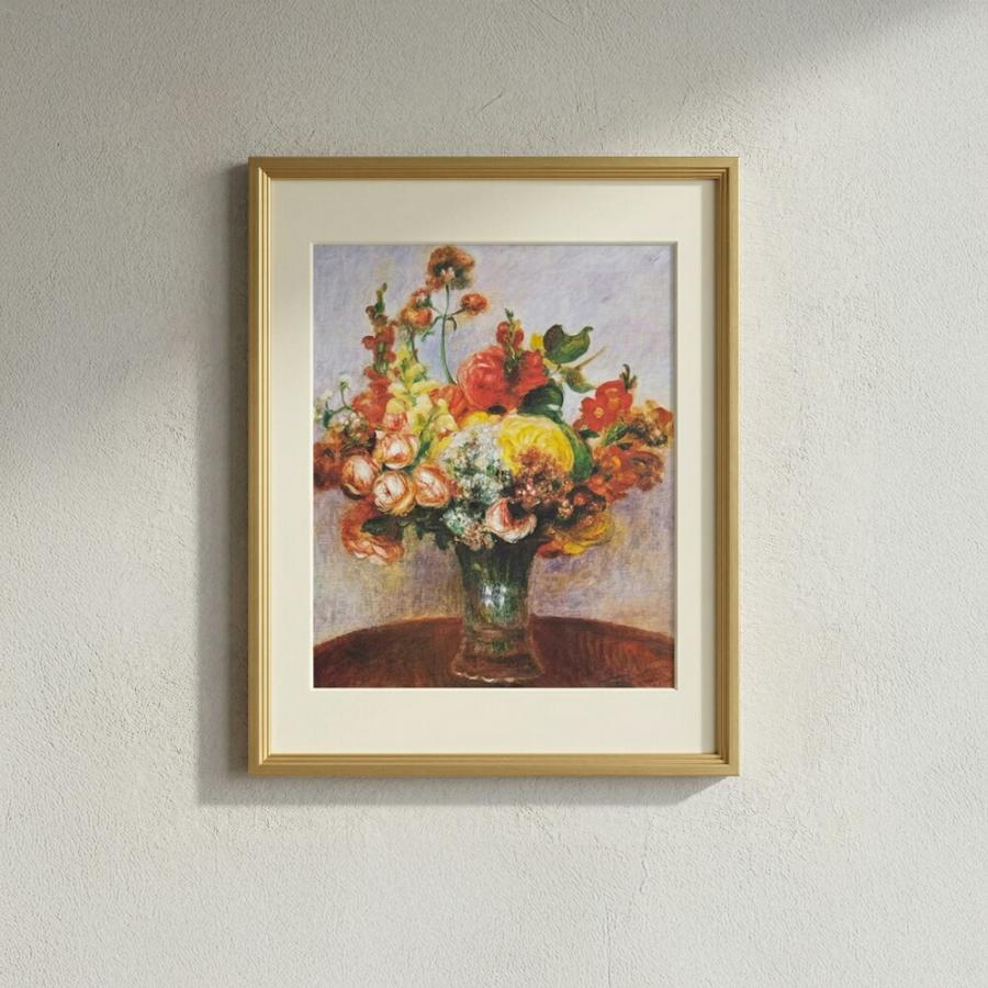 Raffinart】ピエール＝オーギュスト・ルノワール 「花瓶の中の花