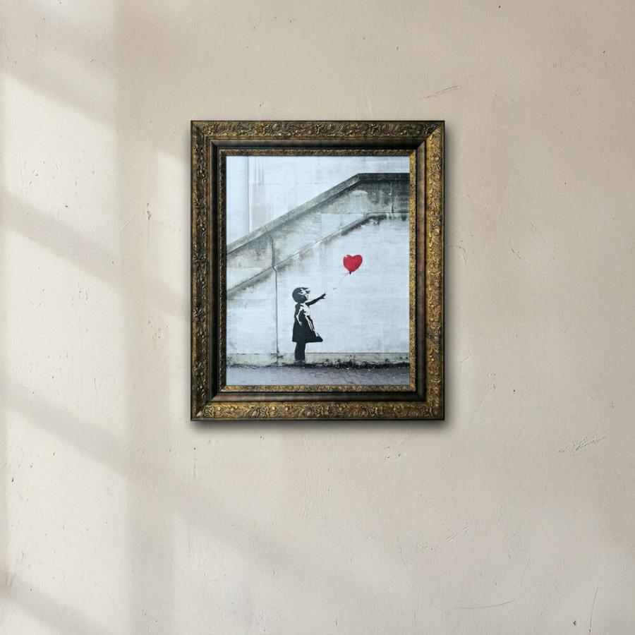 Raffinart】バンクシー「Love is in the Bin」［542mm × 643mm