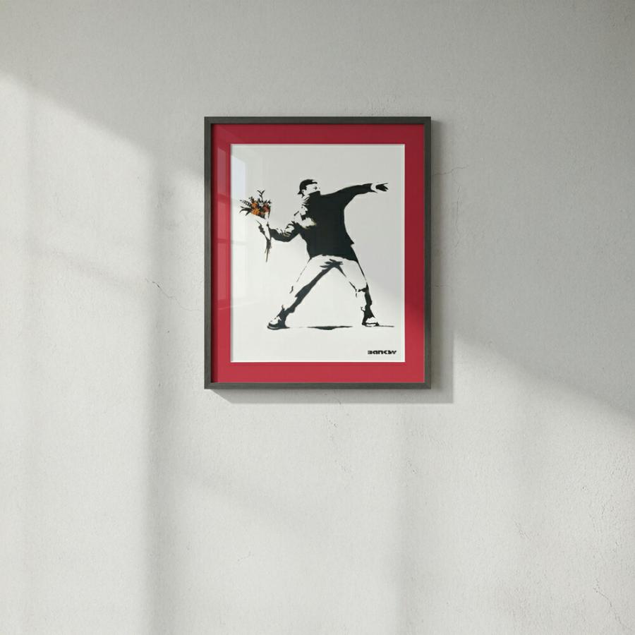 Raffinart】バンクシー「Molotov」［525mm × 625mm］｜Banksy アート