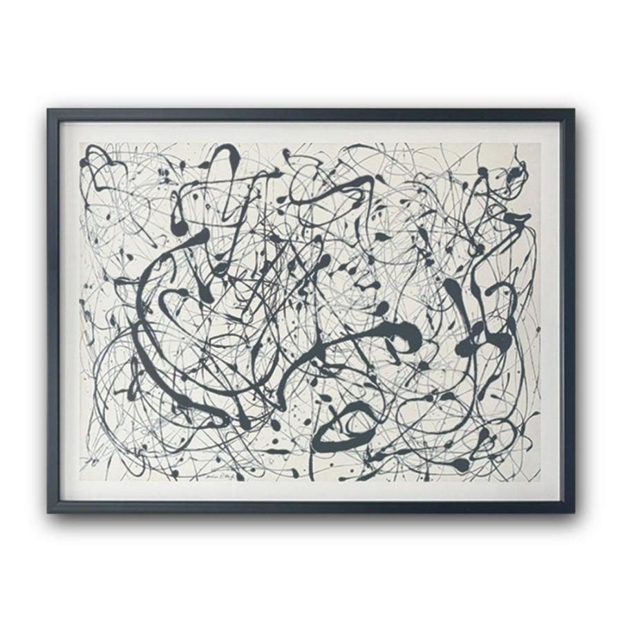 額装品 ジャクソン ポロック ポスター アート 絵画 Raffinart】ジャクソン・ポロック「Number 14」［810mm × 610mm