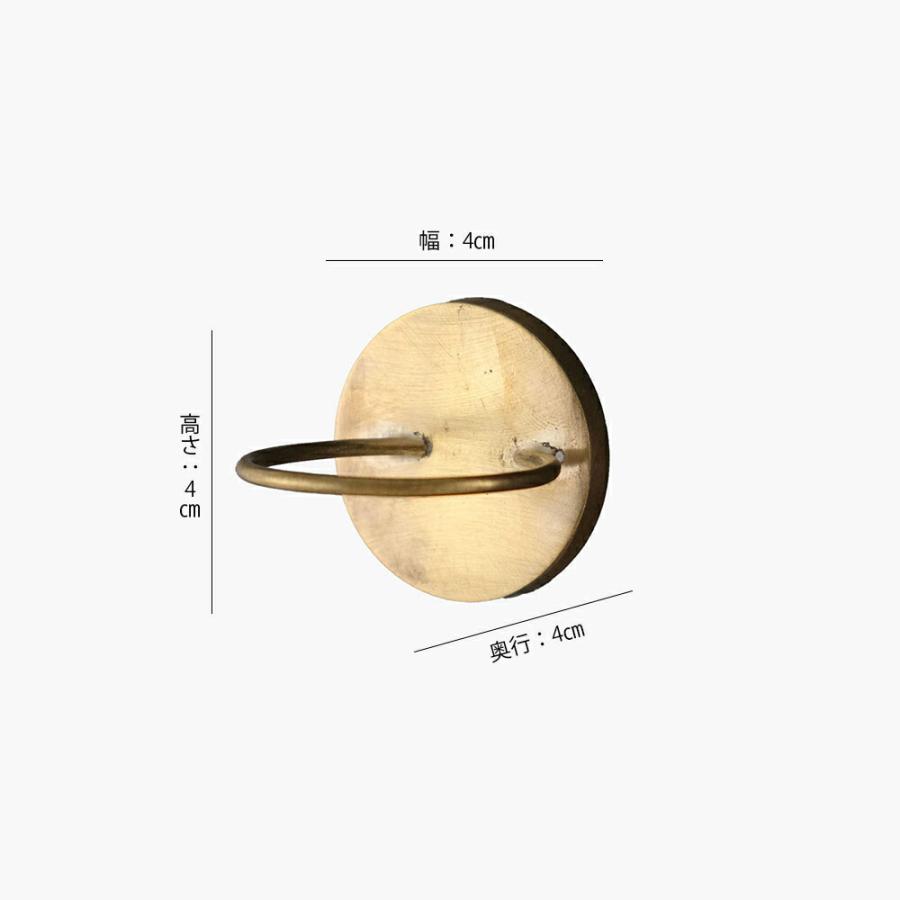 BRASSのマグネットリングフック｜真鍮 シンプル 雑貨 マグネット 磁石