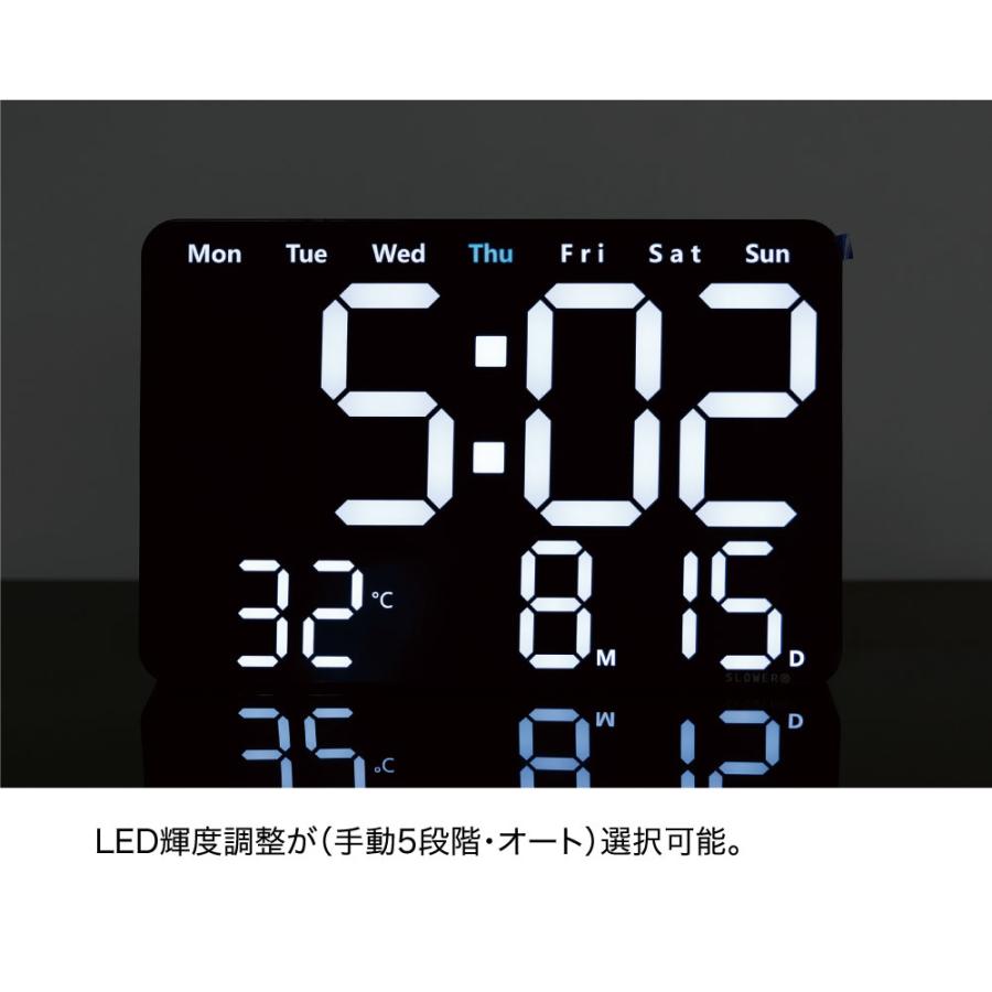 SLOWER（スロウワー） LED CLOCK Viento｜時計 壁掛け時計 置き時計
