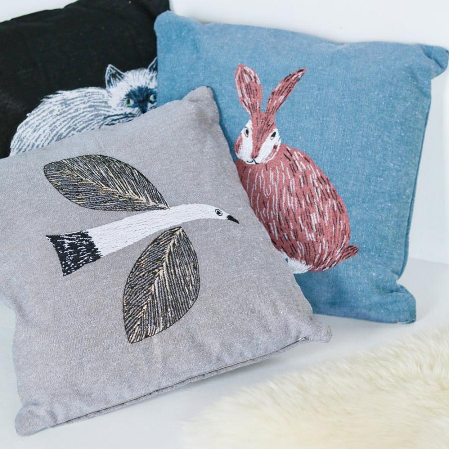 松尾ミユキ クッションカバー 45 45cm ねこ リス うさぎ とり インテリア グッズ 猫 とり 鳥 動物 アニマル Uncm Uncm Mm347 El Commun Online Shop 通販 Yahoo ショッピング