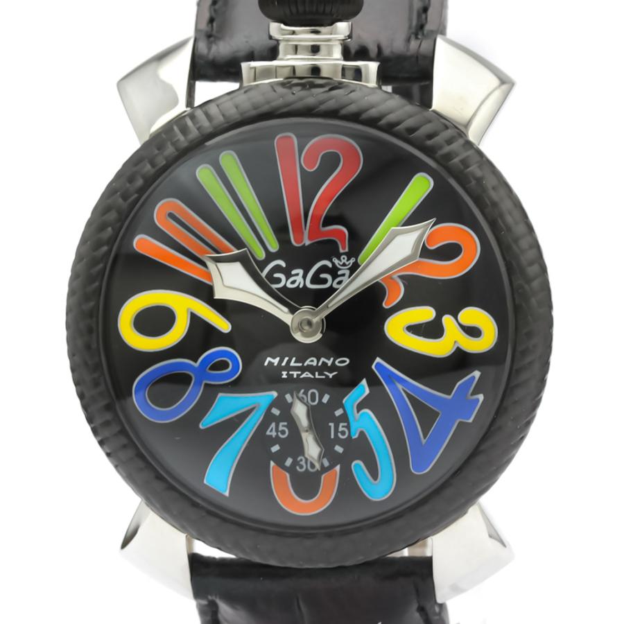 ガガミラノ マヌアーレ 48 ステンレススチール レザー 手巻き メンズ 時計 5015s 中古 Bf Eladyヤフーショップ 通販 Yahoo ショッピング
