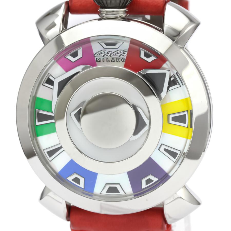 ガガミラノ マヌアーレ 48 ミステリーユース ステンレススチール レザー 自動巻き メンズ 時計 9090 01 中古 Bf Eladyヤフーショップ 通販 Yahoo ショッピング