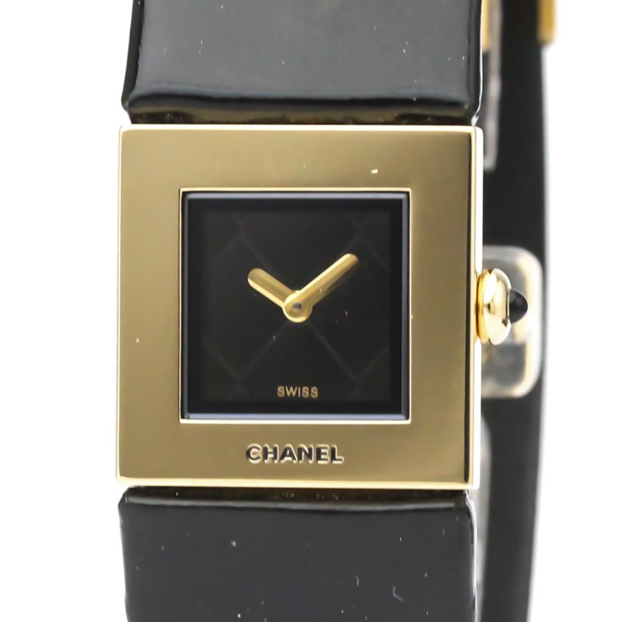 CHANEL■マトラッセ　レディースウォッチ クォーツ 時計 レザー CHANEL□マトラッセレディースウォッチ クォーツ 時計 レザー