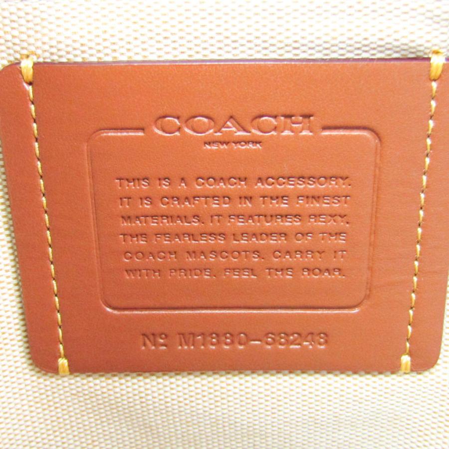 コーチ　ポーチ　マルチカラー　ストライプ　ターンロック　ナイロン　レザー　s2 コーチの格安マルチポーチ - 日本最大級COACH専門店 コチガル