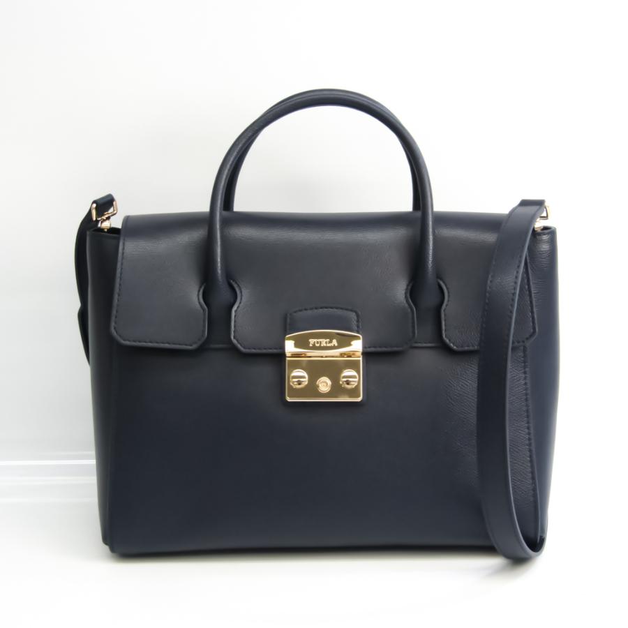 フルラ メトロポリス サッチェル M レディース レザー ハンドバッグ  