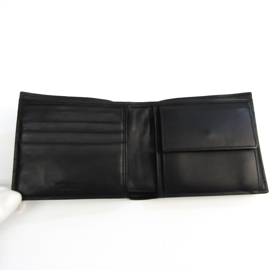 お取り寄せ Veneta ボッテガ ヴェネタ Bottega イントレ ダークネイビー 財布 二つ折り レザー メンズ イントレチャート ボッテガ ヴェネタ 財布 帽子 ファッション小物