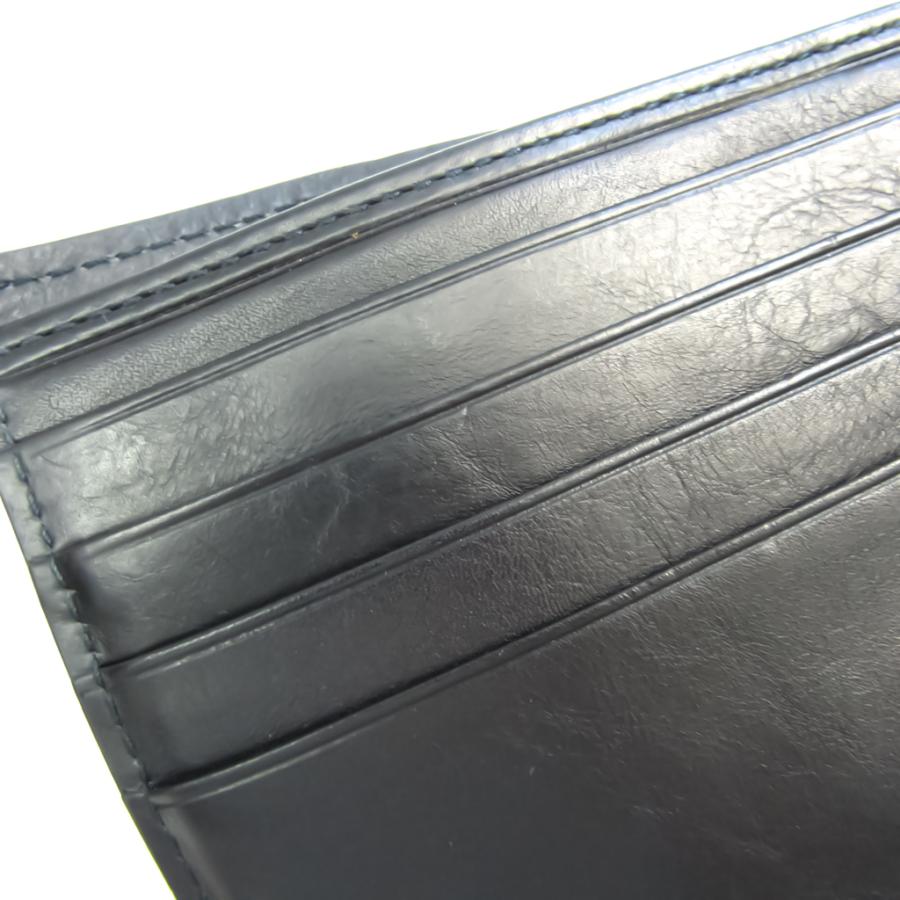 お取り寄せ Veneta ボッテガ ヴェネタ Bottega イントレ ダークネイビー 財布 二つ折り レザー メンズ イントレチャート ボッテガ ヴェネタ 財布 帽子 ファッション小物
