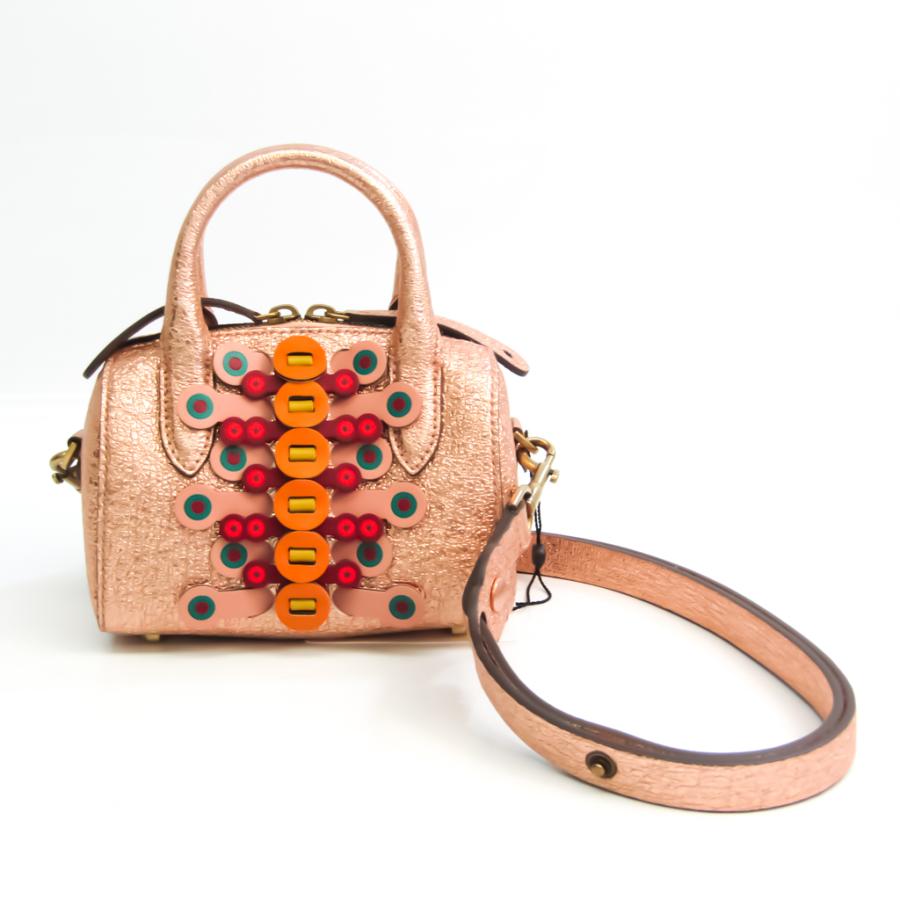 アニヤ ハインドマーチ Mini Mini Vere Flip Eladyヤフーショップのアニヤ ハインドマーチ Barrel Bag 9452 ショルダーバッグ メタリックピンク ハンドバッグ ショルダーバッグ Bf レザー レディース Eladyヤフーショップ 中古 通販