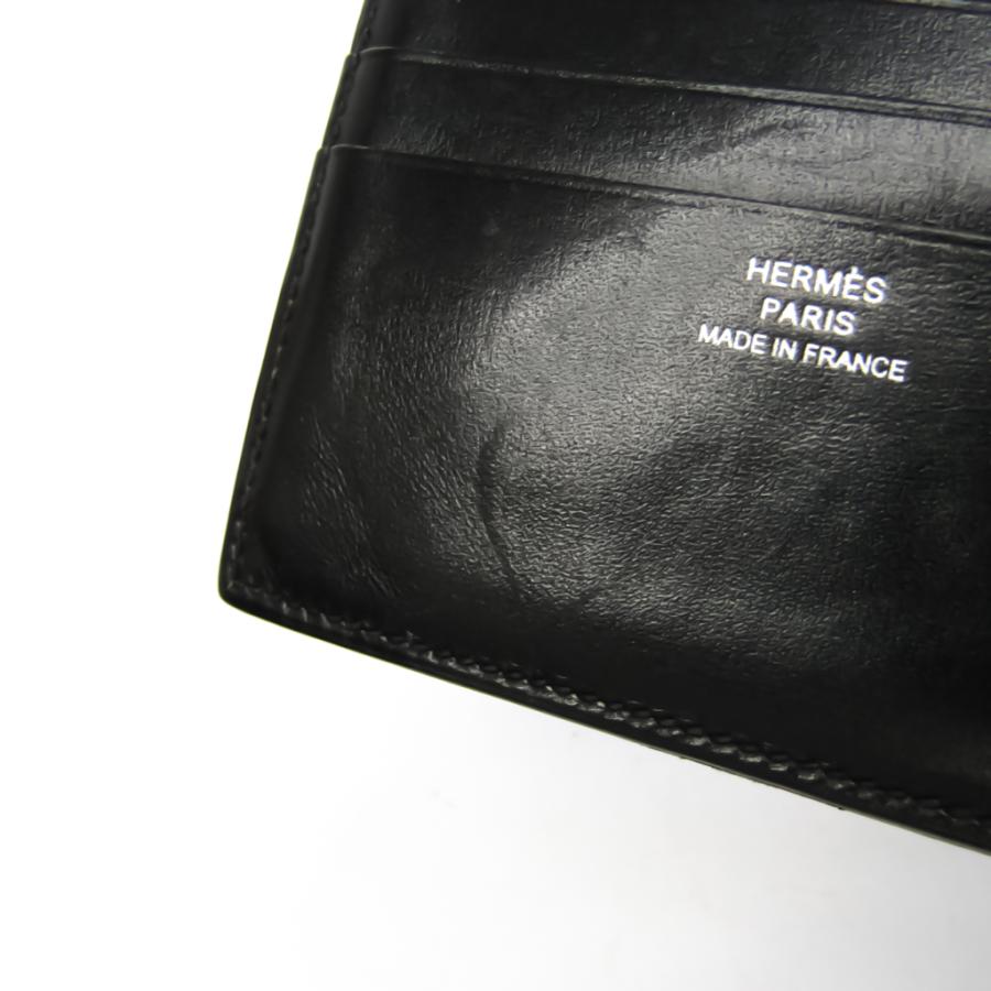 エルメス MC2 タレス メンズ レザー 財布（二つ折り） ブラック｜elady-ys｜09