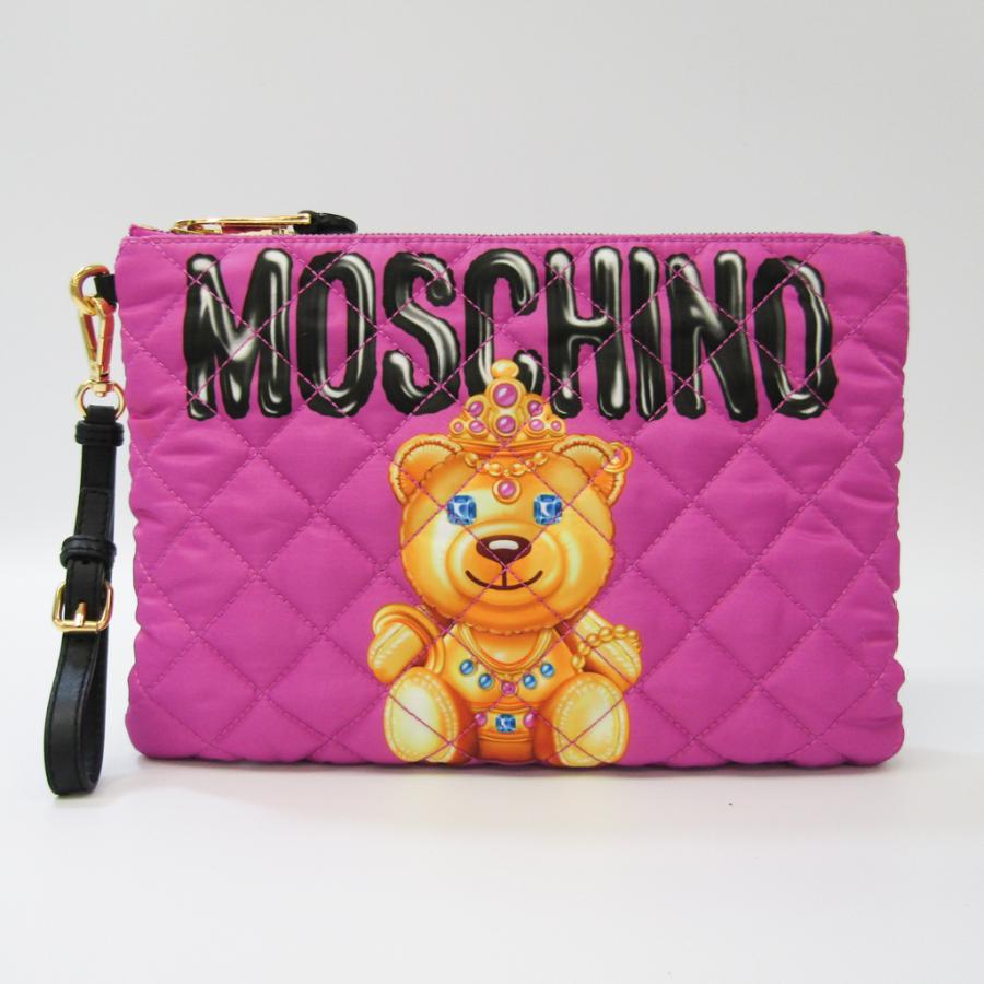 MOSCHINO モスキーノ ベア 7B8405 レディース レザー,ナイロン 