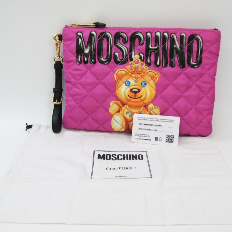 MOSCHINO モスキーノ ベア 7B8405 レディース レザー,ナイロン 