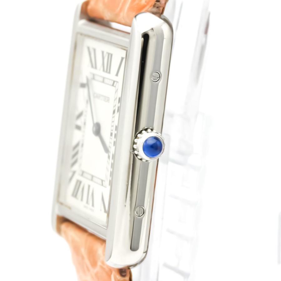 お手軽価格で贈りやすい カルティエ Cartier タンクソロ Lm ステンレス カルティエ タンクソロ Lm ステンレススチール レザー クォーツ メンズ 時計 W 中古 メンズ腕時計 Knowledge21 Com