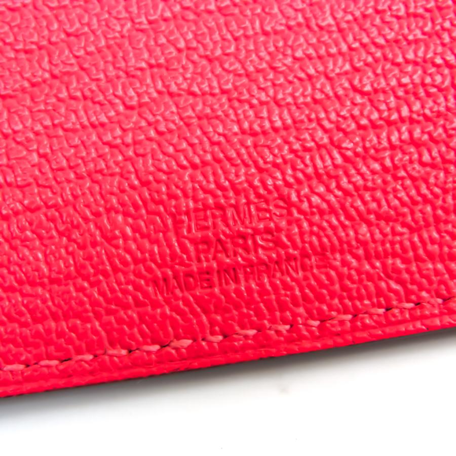 美品 HERMES ローズアザレ パスポートケース HERMES エルメス タルマック PM シェーブルミゾール パスポート