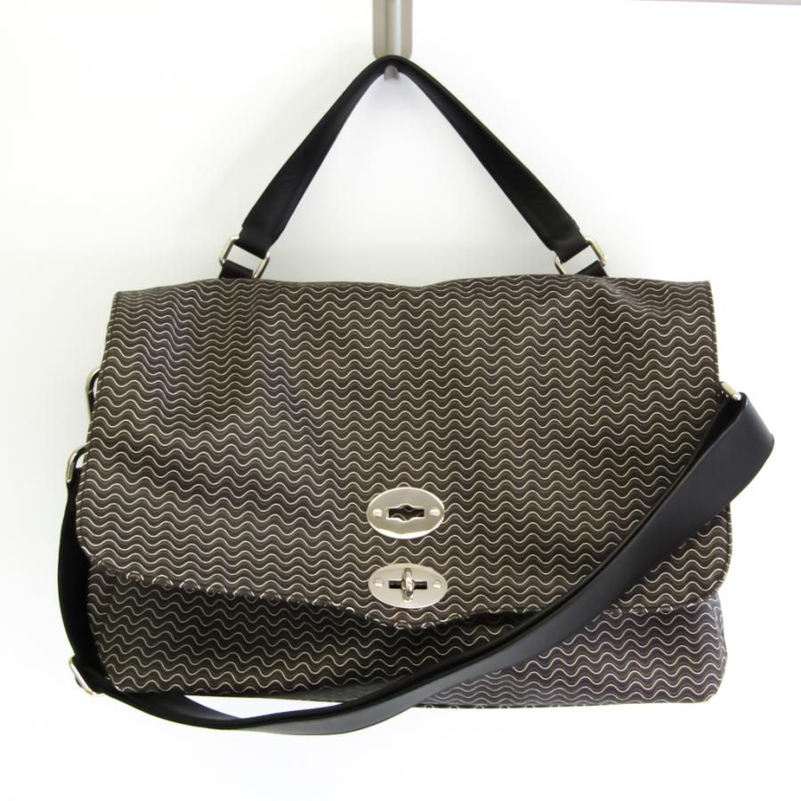 ザネラート お洒落 ハンドバッグ ショルダー BAG クロコ レザー 小さめ-