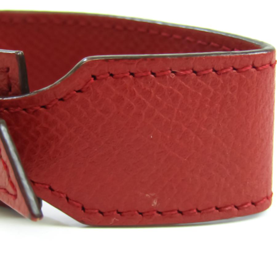 HERMES エルメス アルテミス レザー,メタル ブレスレット ゴールド 
