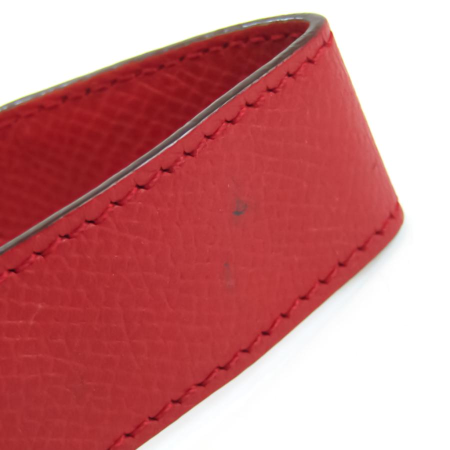 HERMES エルメス アルテミス レザー,メタル ブレスレット ゴールド 