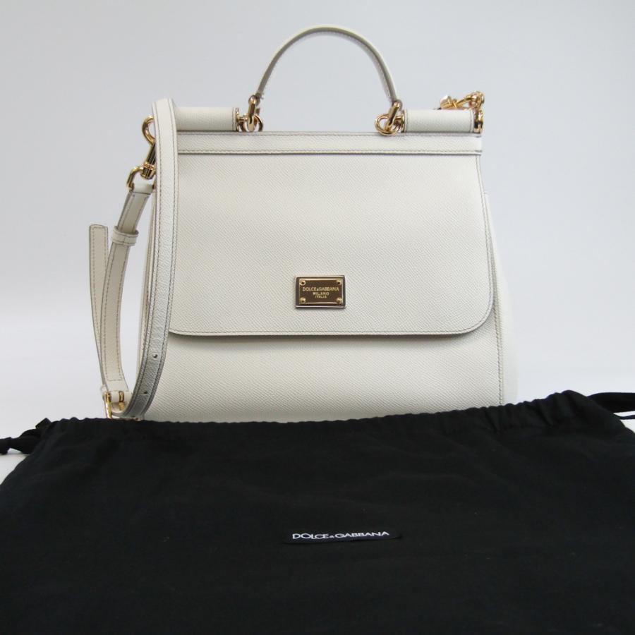 ドルチェ&ガッバーナ シシリー M レディース レザー ハンドバッグ 