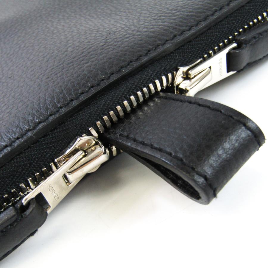 エルメスネクタイケースレザーブラック