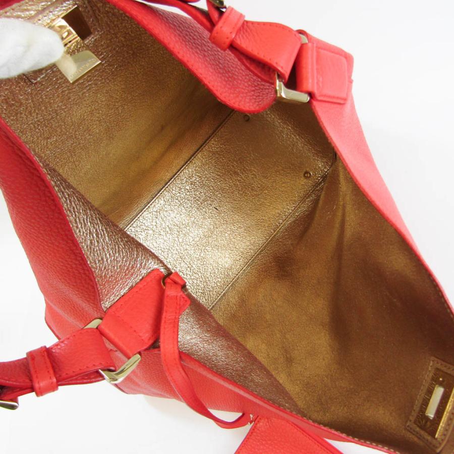 良品 1230 フォリフォリ ワンショルダーバッグ レザー オレンジゴールド 良品 1230 フォリフォリ ワンショルダーバッグ レザー オレンジ